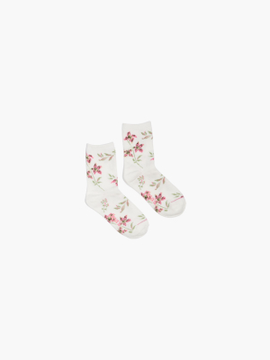 Floral Short Socks