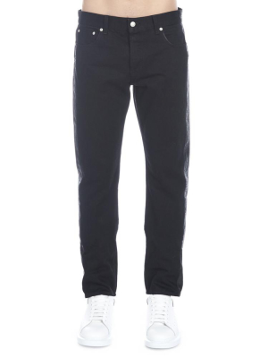 Alexander Mcqueen Side Band Straight-leg Jeans