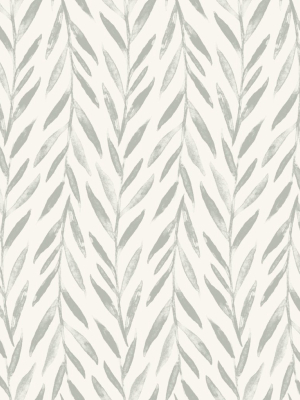 Willow Wallpaper In Grey From The Magnolia Home Vol. 3 Collection By Joanna Gaines