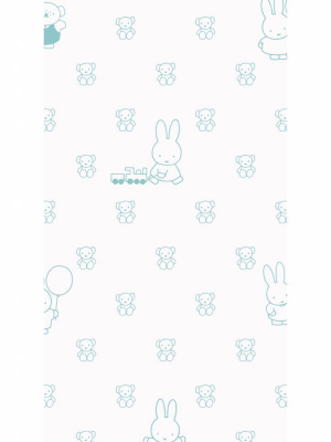 Miffy Bears Kids Wallpaper In Mint By Kek Amsterdam