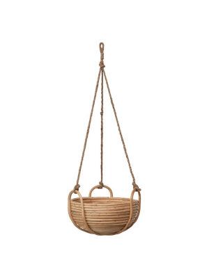 Hanging Rattan Planter