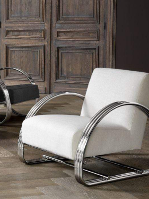 Eichholtz Basque Occasional Chair - Silver & Panama Natural