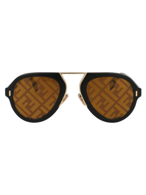 Fendi Eyewear Pilot Frame Sunglasses