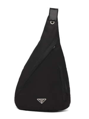 Prada Triangle Logo One-shoulder Backpack