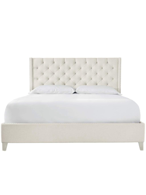Alchemy Living Mercury Panache Bed Complete Queen - Ivory