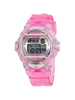 Casio Baby G Pink Resin Digital Watch Bg169r-4