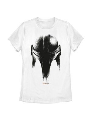 Women's Star Wars The Mandalorian Metallic Helmet T-shirt