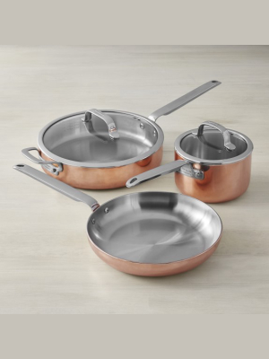 Williams Sonoma Professional Copper 5-piece Cookware Set