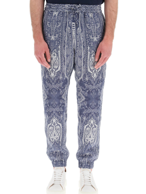 Etro Paisley Print Tapered Pants