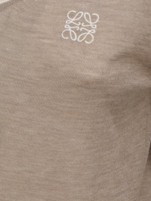 Loewe Anagram Embroidered U Neck Sweater