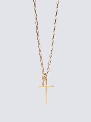 Cross And Mini Key Necklace