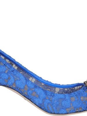 Dolce & Gabbana Lace Detailed Pointed-toe Pumps