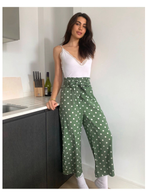 Stradivarius Culotte In Polka Dot