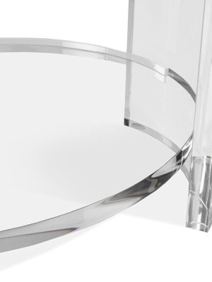 Interlude Home Marcel Side Table - Clear