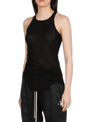 Rick Owens Round Neck Ribbed Tank Top