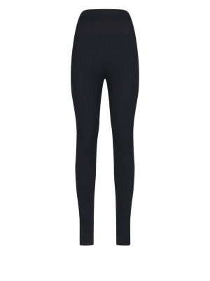 Jil Sander Ribbed Knit Leggings