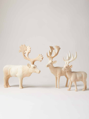 Hand Carved Reindeer