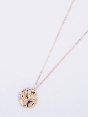 Gold Disc Necklace