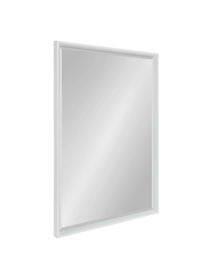 26" X 38" Calter Framed Wall Mirror White - Kate And Laurel