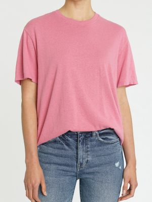 Palmer Hemp Box Tee - Flamingo