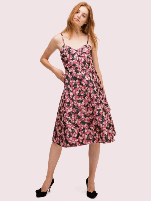 Floral Jacquard Dress