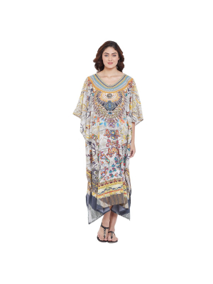 Flower Digital Printed Kaftan