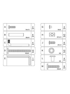 Rhea Crib Hardware