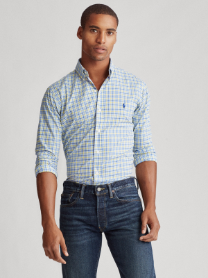 Plaid Poplin Shirt