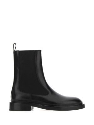 Jil Sander Chelsea Rounded-toe Ankle Boots