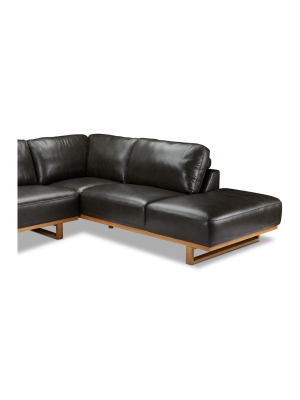 Apt B Hauser Pc Leather Sectional Sofa Kedenza