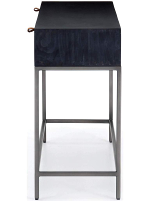 Trey Console Table, Black Wash