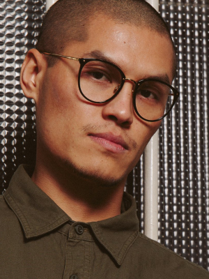 The Calthorpe | Mens' Oval Optical Frame In Black (c1)