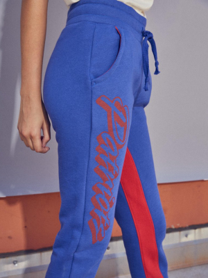 Womens Patriots Paneled Fleece Jogger