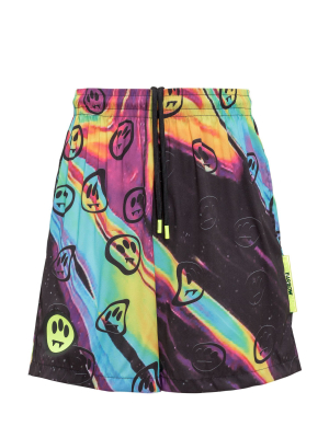 Barrow Smiley-printed Knee-length Shorts