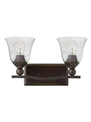 Bath Bolla Bath Two Light Olde Bronze With Clear Seedy