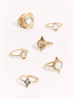 Caroline Stone Ring Set