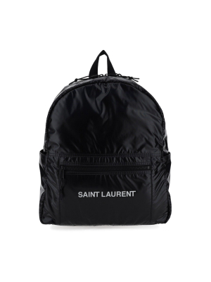 Saint Laurent Nuxx Logo Print Backpack