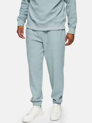 Blue Jumbo Waffle Sweatpants