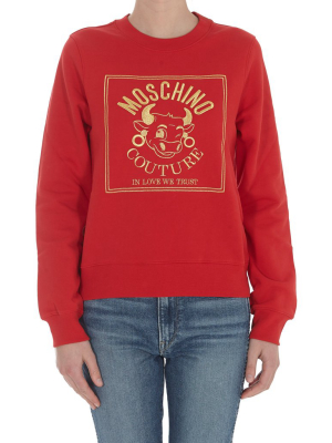 Moschino Graphic Embroidered Sweatshirt