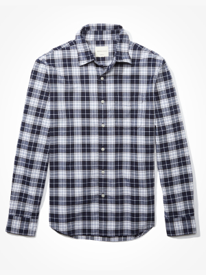 Ae Plaid Oxford Button-up Shirt