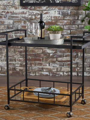 Ambrose Industrial Bar Cart - Christopher Knight Home