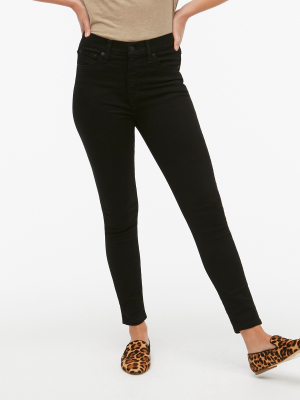 9" High-rise Skinny Jean In Black Denim