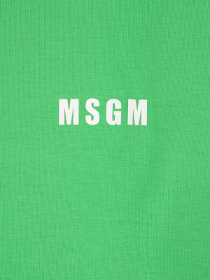 Msgm Micro Logo Printed T-shirt