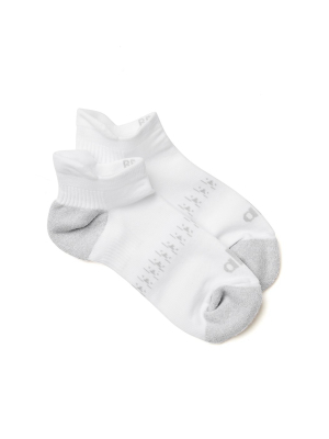 Women's Performance Tab Sock - White/dove Grey