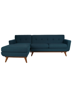 Opal Linen Tufted Sectional Sofa - Safavieh