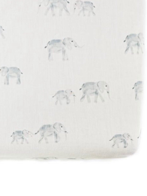 Petit Pehr Follow Me Elephant Crib Sheet