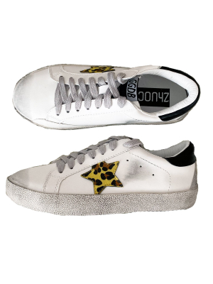 'vanessa' Sequinned Star Distressed Sneakers (6 Colors)