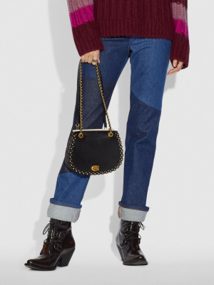 Parker Saddle Bag With Scallop Rivets