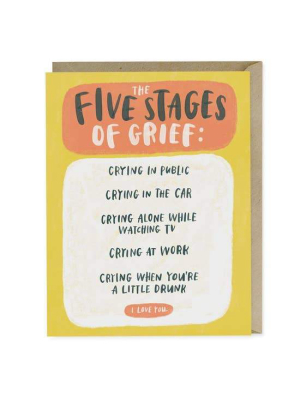 Five Stages Of Grief Card - Em3