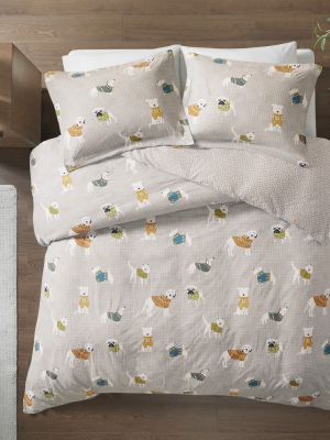 3pc Cozy Flannel Duvet Set